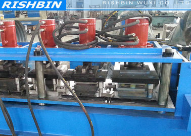 Tự động 18 Rollers Cửa Khung Roll Forming Machine với cắt khuôn thủy lực