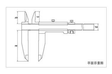Thép không gỉ Vernier Caliper 600 mm Với Jaws tốt vận chuyển điều chỉnh