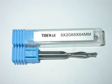 2 Flute hoàn thiện Spiral Cnc Carbide Bits xuống cắt hoặc lên cắt Với ​​Micro - Grain Đặc Cho cắt cứng Gỗ