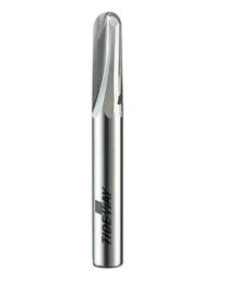 Hai stright Flute Ballnose Bits Micro - hạt rắn CNC Carbide Bits Đối với cắt gỗ, Laminate, đá nhân tạo